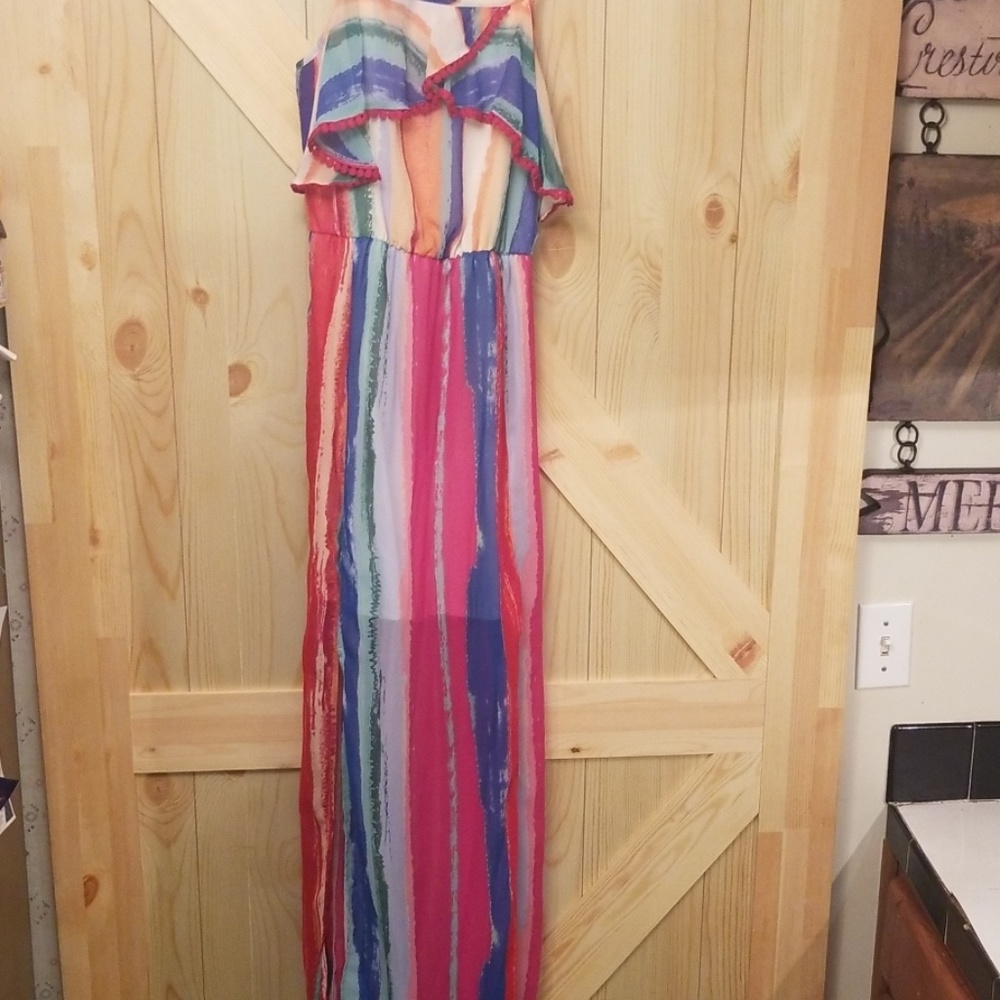Candies Multi colored maxi dress